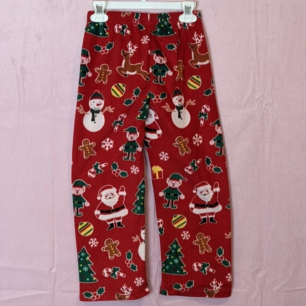 The Children's Place Red Fleece Christmas Pajama Pants size Small